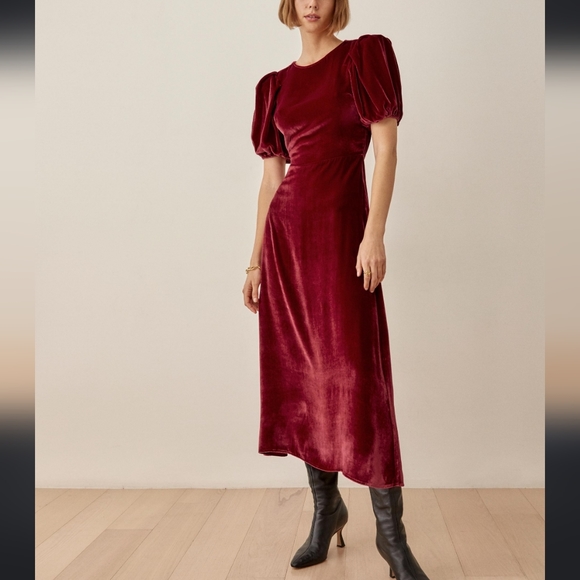 Reformation Dresses Nwt Reformation Livia Velvet Dress Poshmark